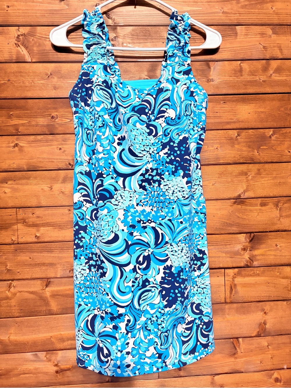 Lilly Pulitzer Luxletic UPF 50+ Noelani Dress Resort White Mermazing